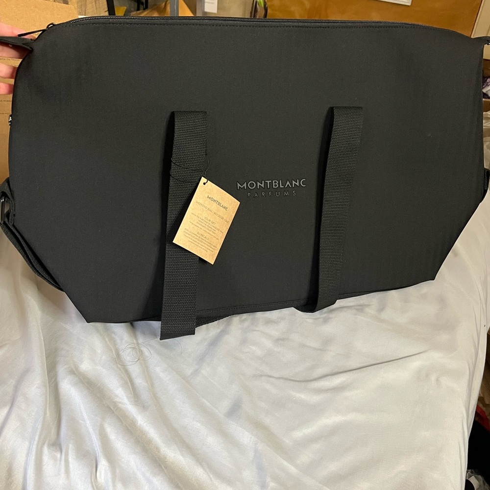 Montblanc Black Men's Weekend Travel Duffle Bag